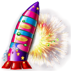 New Year Firework Rocket Png Xlt57 PNG Image