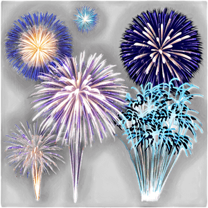 New Year Fireworks PNG 05062024 PNG image with transparent background
