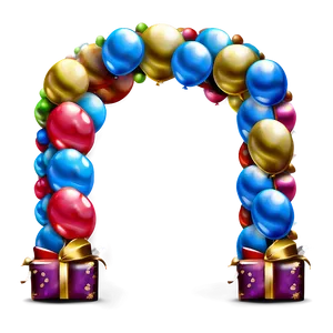 New Year's Eve Balloon Arch Png Tem19 PNG Image