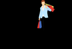 New Year Shopping Spree PNG with transparent background