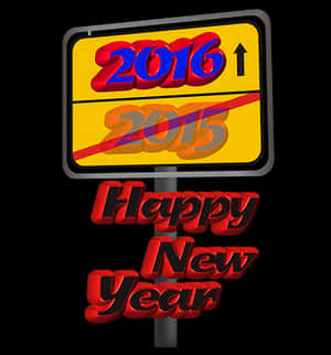 New Year2016 Celebration Sign PNG image with transparent background