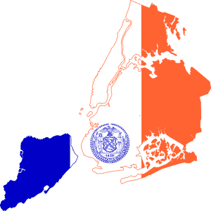 Transparent New York City Png - New York Flag Map, Png Download PNG image with transparent background