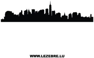 New_ York_ City_ Skyline_ Silhouette PNG Image