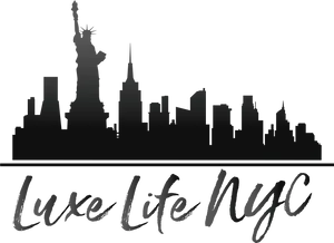 New York Skyline Silhouette PNG Image