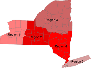Transparent New York Map Png - 5 Regions Of New York State, Png Download PNG image with transparent background