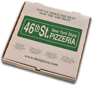 New York Style Pizzeria Box PNG Image