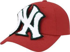 New York Yankees Logo Red Cap PNG Image