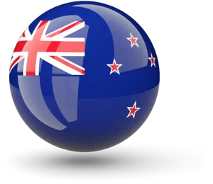 New Zealand Flag Sphere Graphic PNG Image