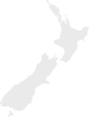 New Zealand Map Silhouette PNG Image