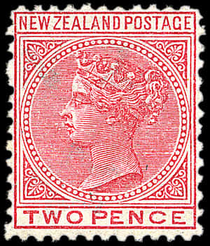 New Zealand Two Pence Stamp PNG image with transparent background