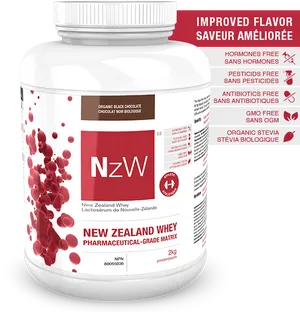 New Zealand Whey Protein Powder Container PNG Image