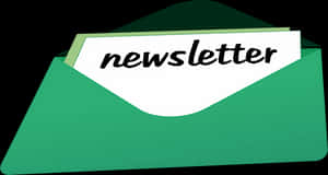 Newsletter Envelope Concept PNG image with transparent background