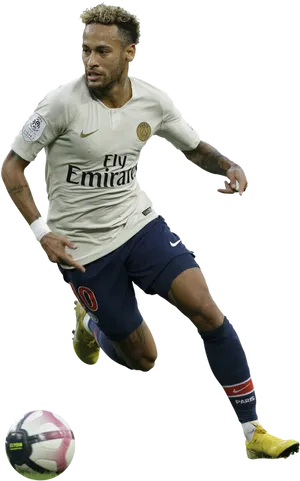 Neymar Action Shot P S G PNG Image