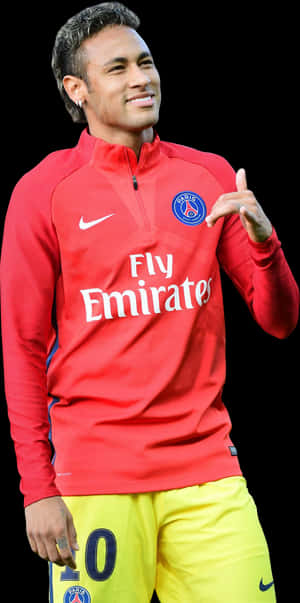 Neymar Png Psg Red Yellow - Neymar Jr Png Psg, Transparent Png PNG image with transparent background