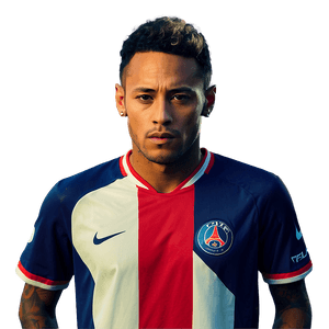 Neymar PSG Uniform PNG 05212024 PNG image with transparent background