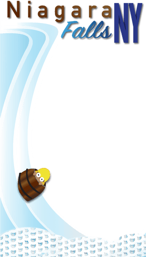 Niagara_ Falls_ N Y_ Barrel_ Cartoon PNG