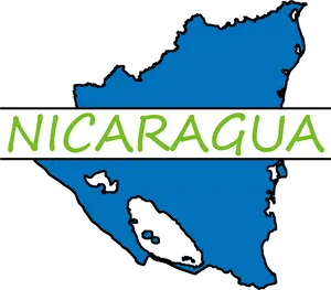 Nicaragua Map Outlinewith Name PNG Image