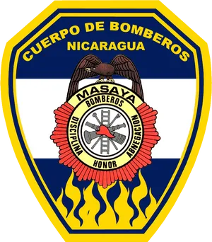 Nicaraguan Fire Department Emblem PNG Image