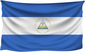 Nicaraguan Flag Waving PNG Image