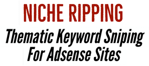 Niche Ripping Thematic Keyword Sniping PNG with transparent background