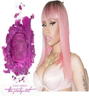 Nicki Minaj The Pinkprint Promo PNG Image