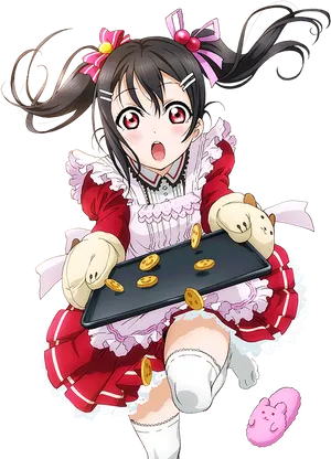 Nico Yazawa Cookie Surprise PNG Image