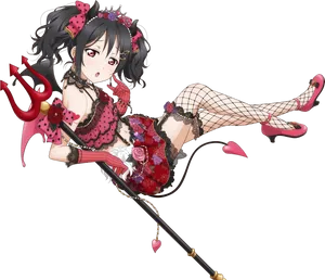 Nico Yazawa Demon Idol Costume PNG Image