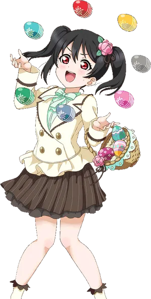 Nico Yazawa Easter Celebration PNG Image