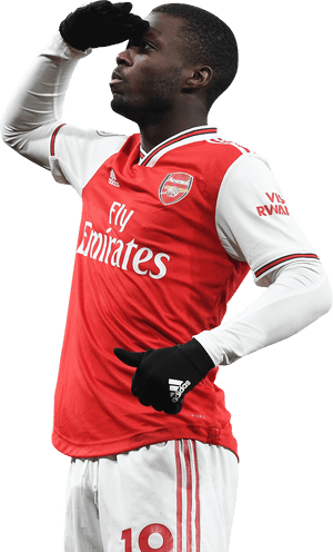 Nicolas Pépé render - Arsenal Phone Wallpaper 2020, HD Png Download PNG image with transparent background
