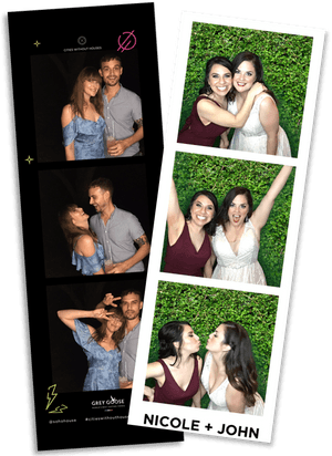 Nicoleand John Photobooth Memories PNG image with transparent background