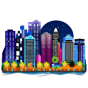 Night City Lights PNG jfa PNG image with transparent background