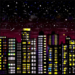 Night City Lights PNG tfs PNG image with transparent background