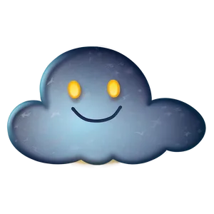 Night Cloud Emoji Png 85 PNG Image