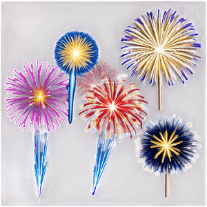 Night Sky Fireworks PNG 36 PNG image with transparent background