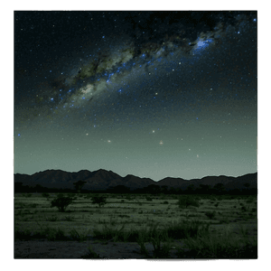 Night Sky Over Land PNG aay52 PNG with transparent background