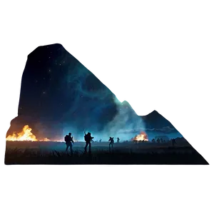 Night Time Battlefield Png Wqc PNG Image