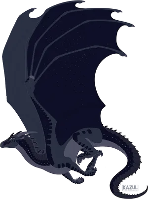 Night Wing Dragon Wingsof Fire PNG Image