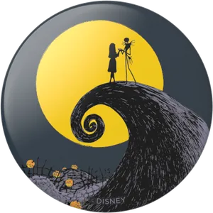 Nightmare Before Christmas Hill Silhouette PNG Image