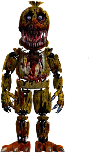 Nightmare Fredbear F N A F Character PNG Image