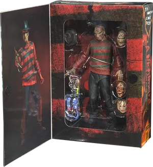 Nightmare Freddy Action Figure Packaging PNG Image