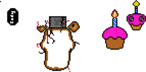 Nightmare Freddy Pixel Art, HD Png Download PNG image with transparent background