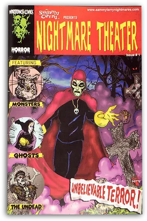 Nightmare Theater Comic Cover PNG Image
