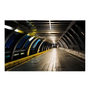 Nighttime Metro Station Png Jnf PNG Image