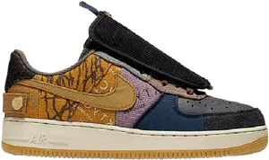 Nike Air Force1 Multi Texture Sneaker PNG Image