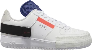 Nike Air Force1 N354 Side View PNG Image