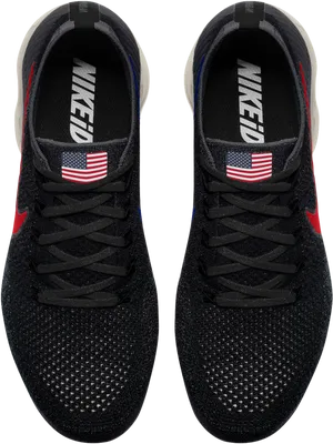 Nike Air Force1 Patriotic Design PNG Image