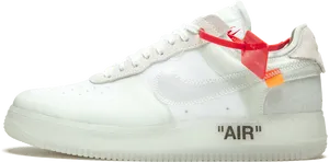 Nike Air Force1 Sneaker Side View PNG Image