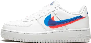 Nike Air Force1 Sneaker Side View PNG Image