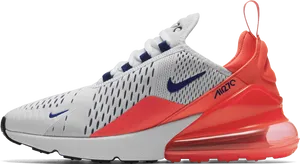 Nike Air Max270 Red White PNG Image