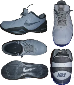 Nike Air Monarch I V Trainers Multiple Views PNG Image